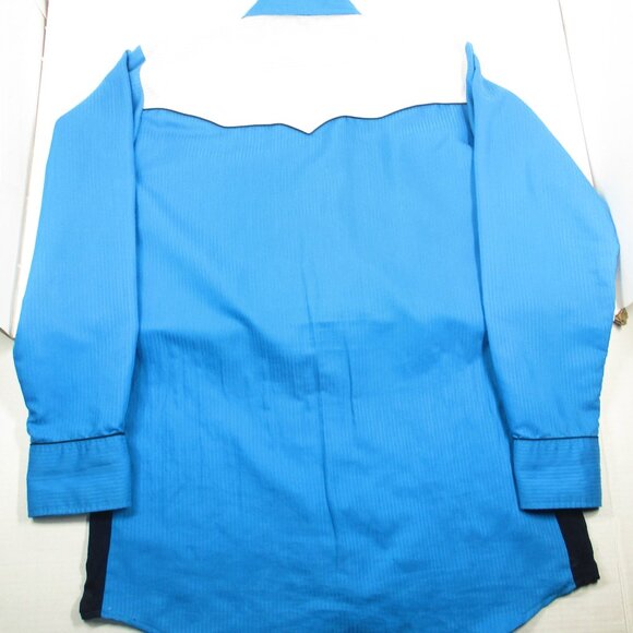 Vintage Midwest Garment Co Western Long Sleeve Snap Up Men's Shirt Size M - Picture 5 of 6